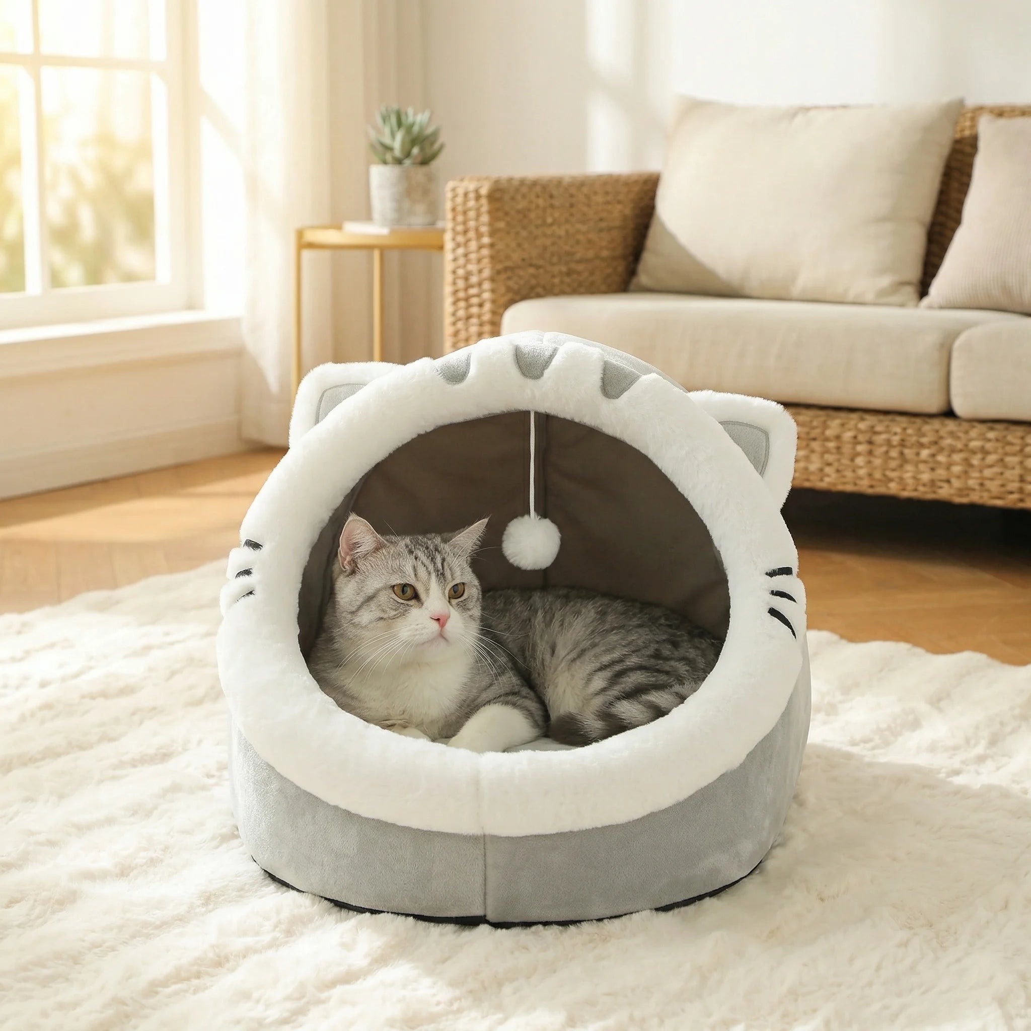 Cute And Soft Cat House Super Cat Bed Warm