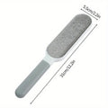 Double-sided manual electrostatic pet hairbrush