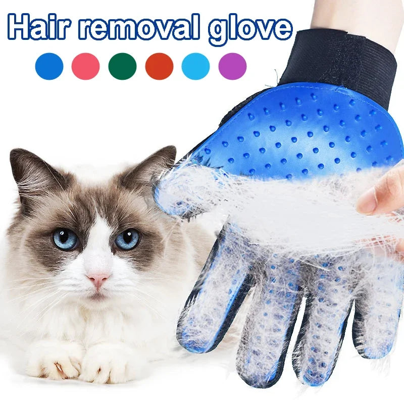 Pet Hair Remover Gloves – Dog & Cat Grooming Mitt