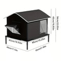 Elevated Pet House-Bed Moisture-Proof Design Cat House Weatherproof