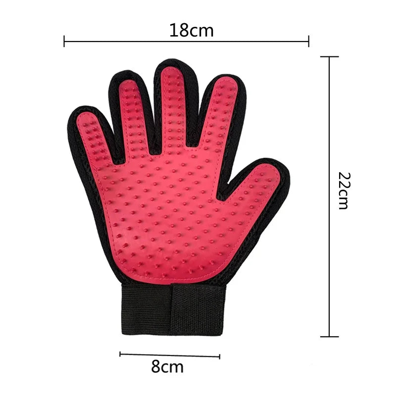 Pet Hair Remover Gloves – Dog & Cat Grooming Mitt